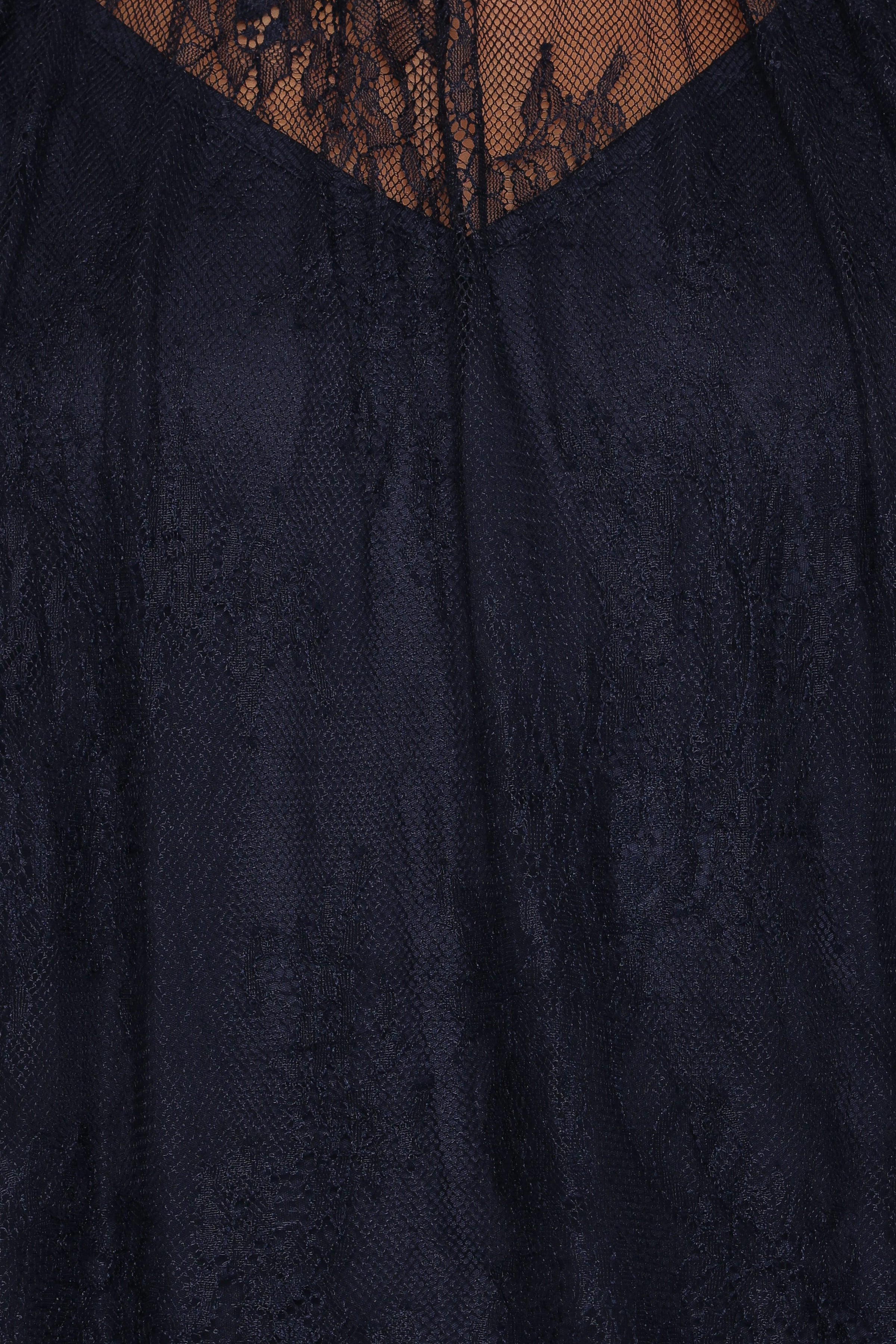 TOPS Duncan Sheer Lace Top - Midnight Navy