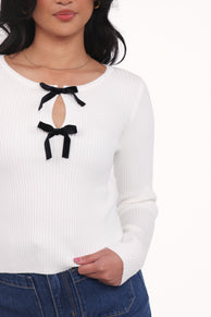 TOPS Elba Knit Top - White