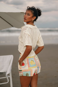 TOPS Ele Knit Top - Cream