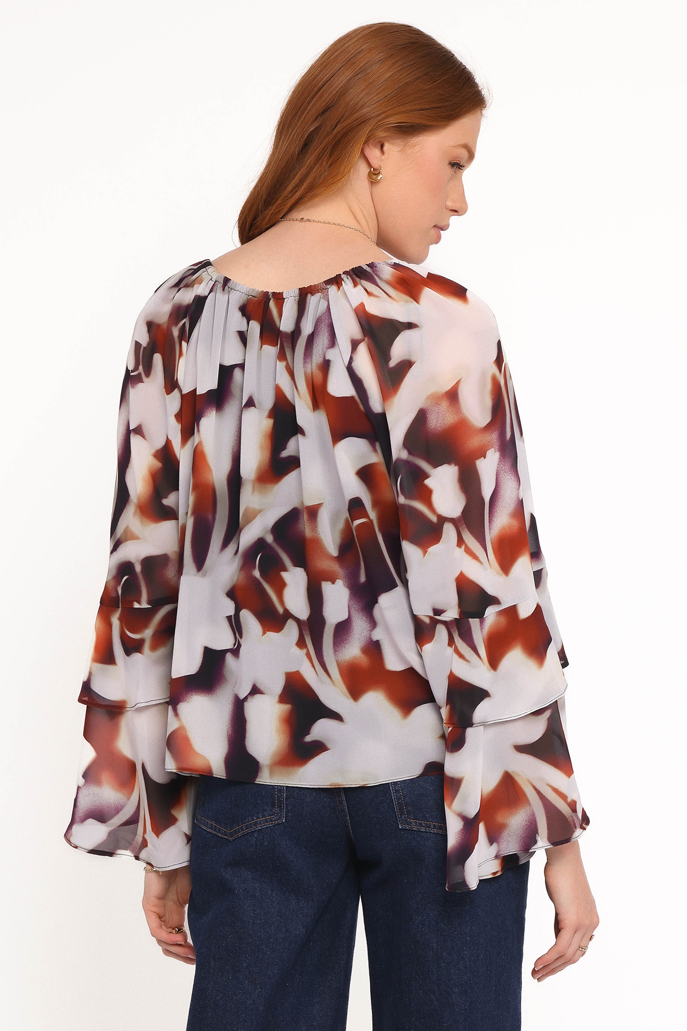 TOPS Elinor Top - Blurred Floral