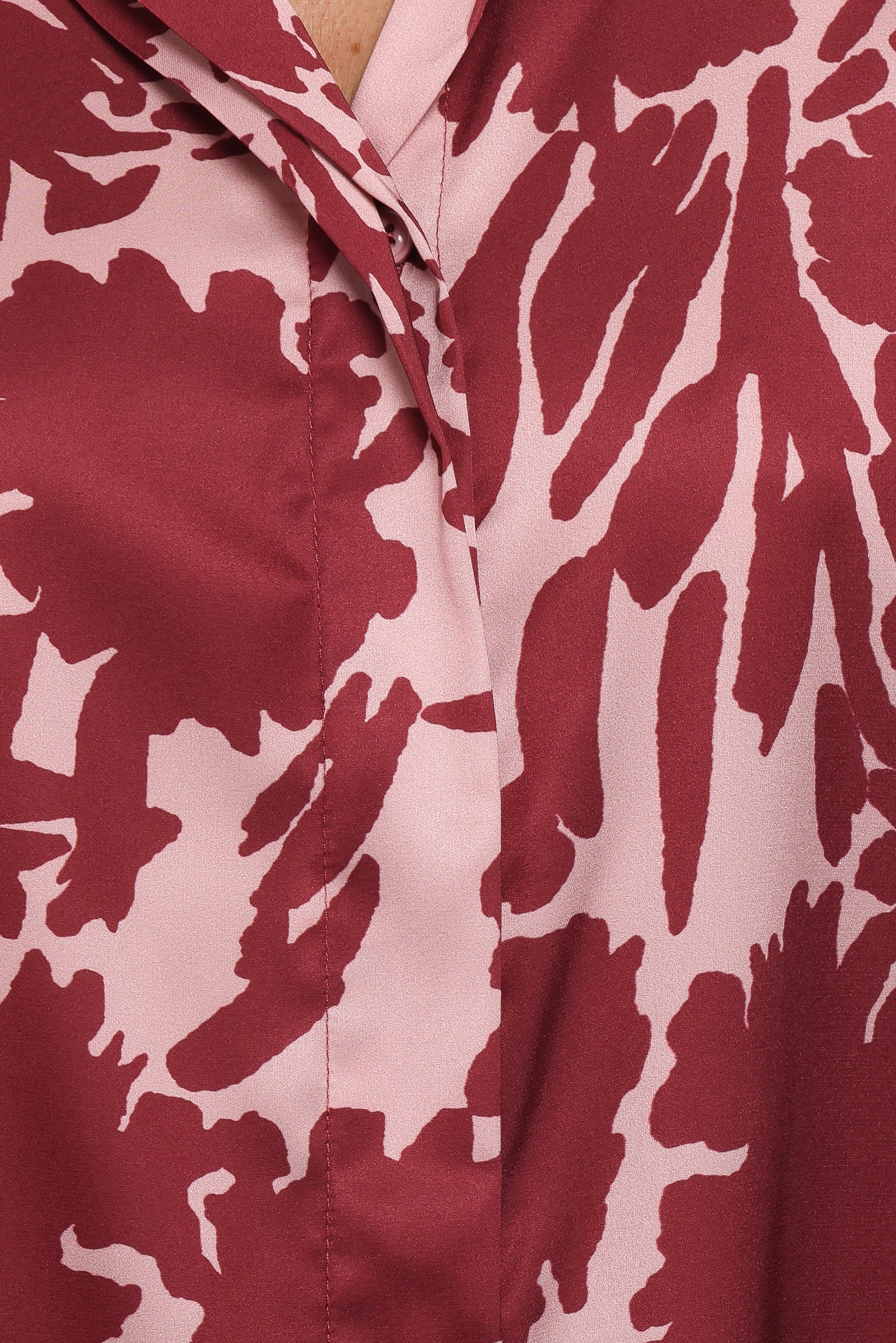 TOPS Elysia Shirt - Pink Burgundy