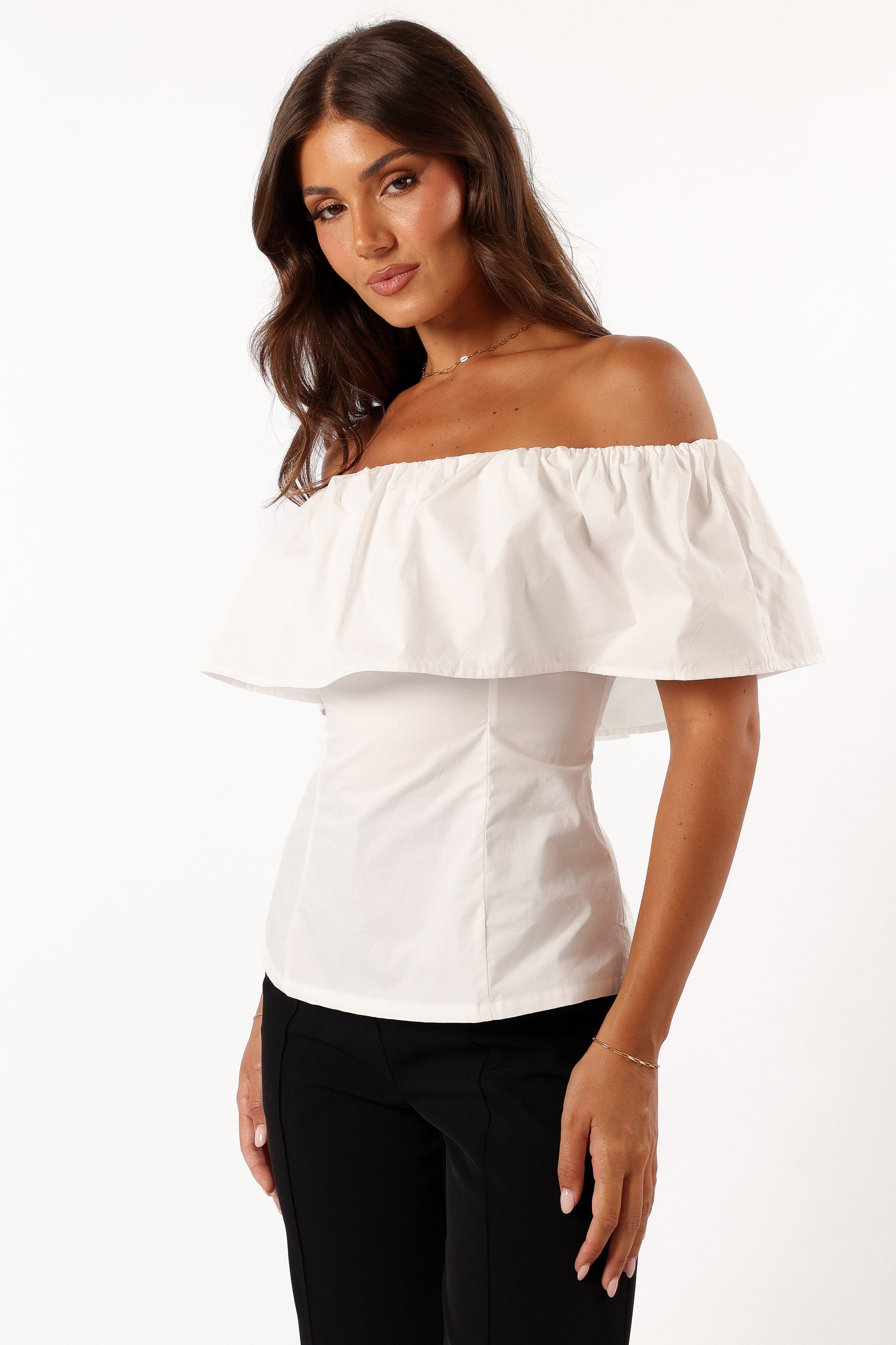 TOPS Emery Off The Shoulder Top - White