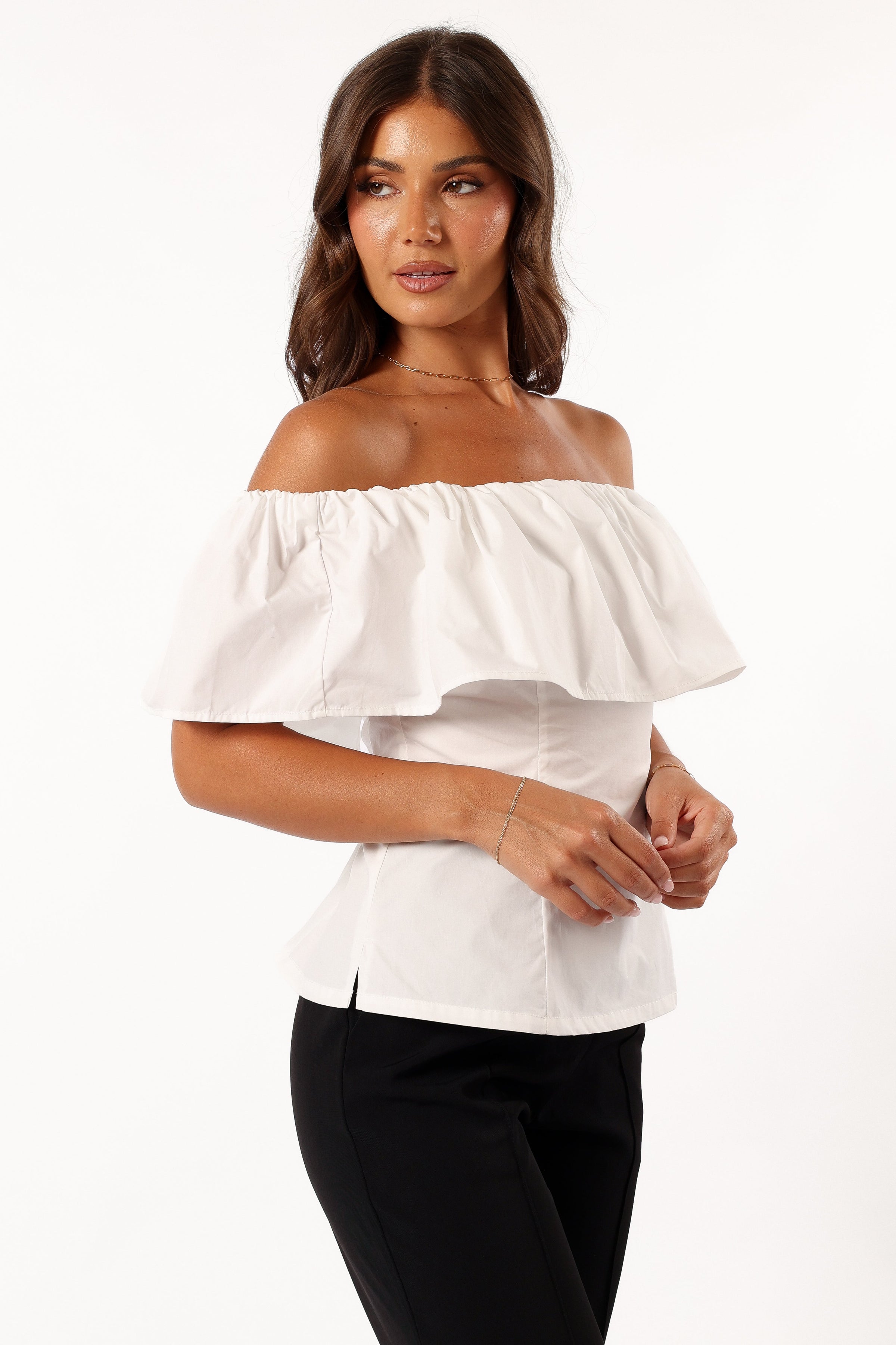 TOPS Emery Off The Shoulder Top - White