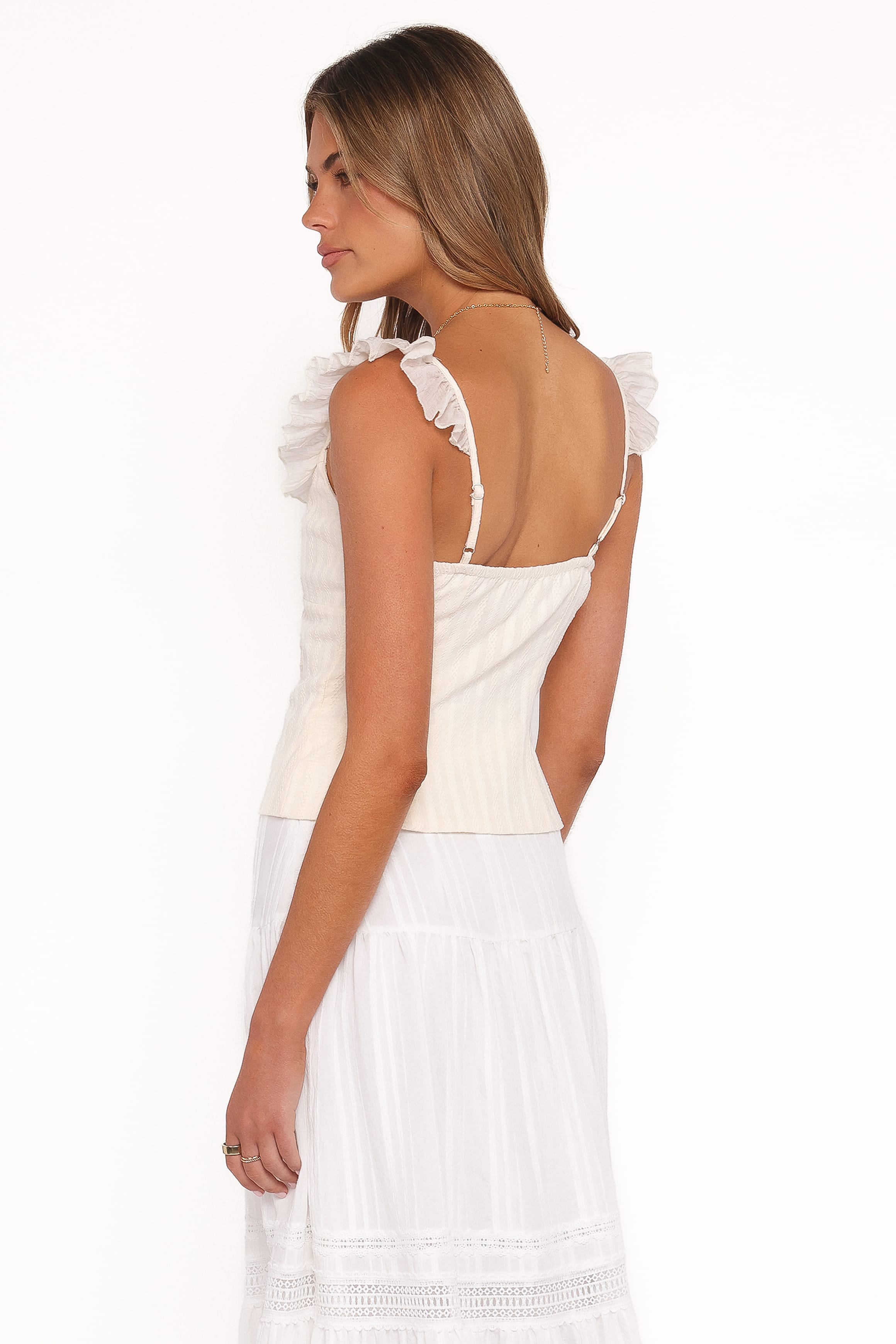 TOPS Eulalie Corset Top - Cream