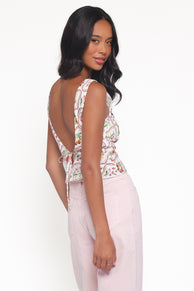 TOPS Evelyn Top - Ivory Wildflower