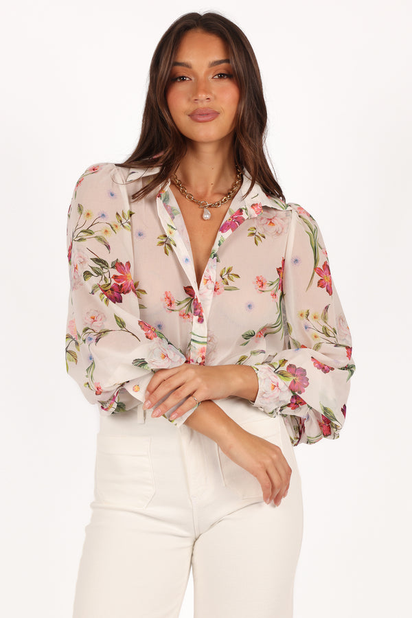 TOPS Fleetwood Blouse - Jaci White