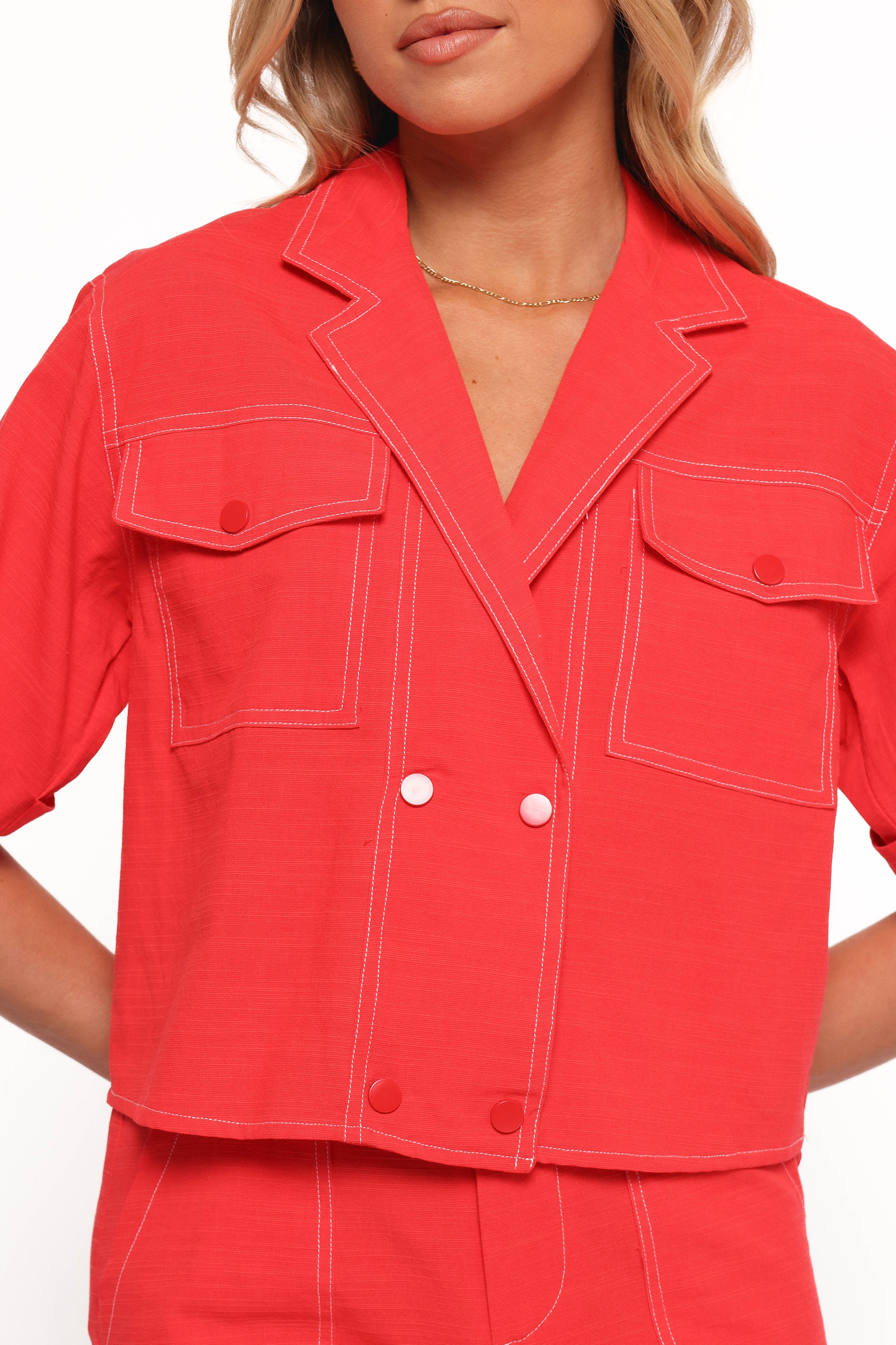 TOPS Florent Shirt - Red