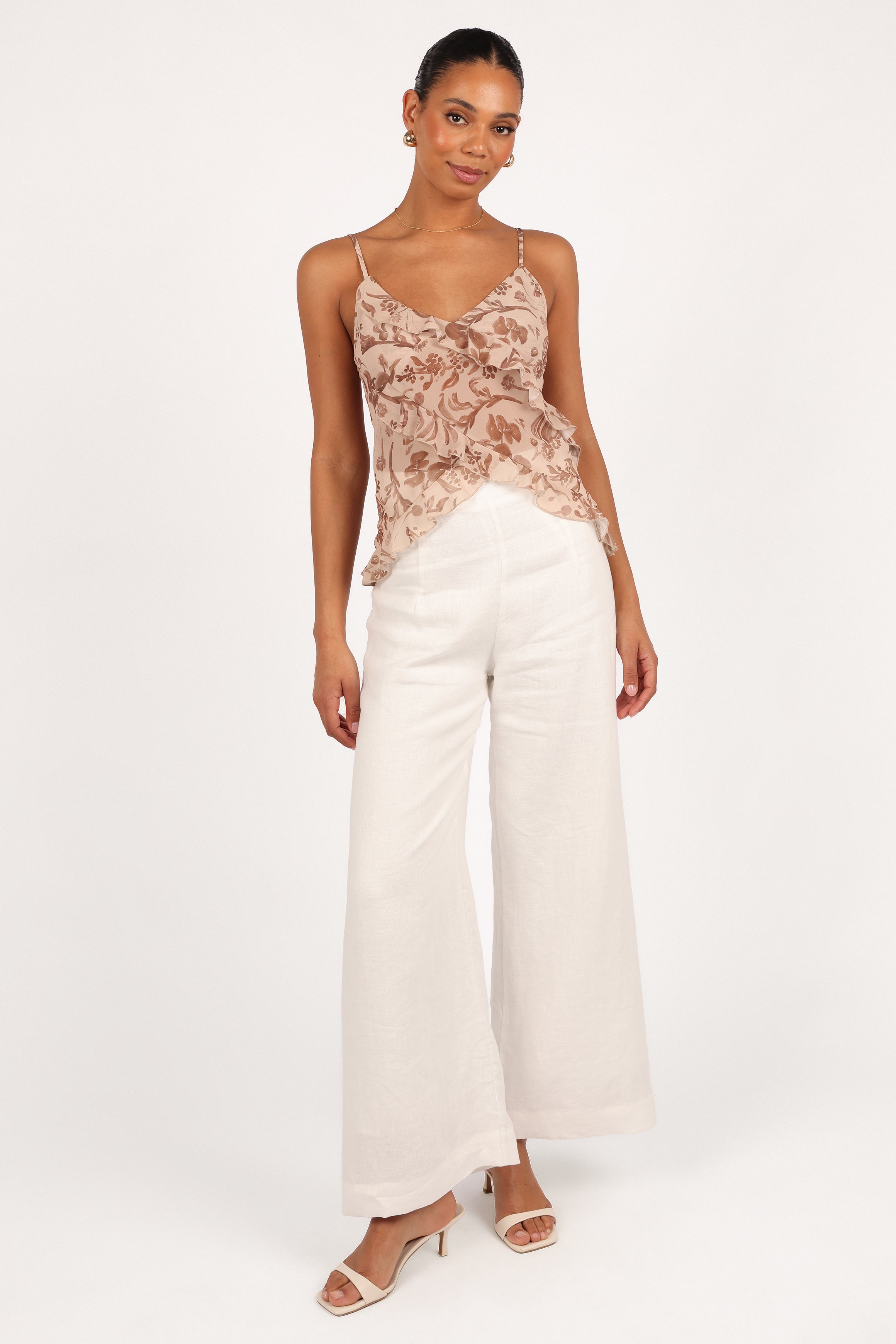 TOPS Gabrielle Ruffle Top - Wild Orchid