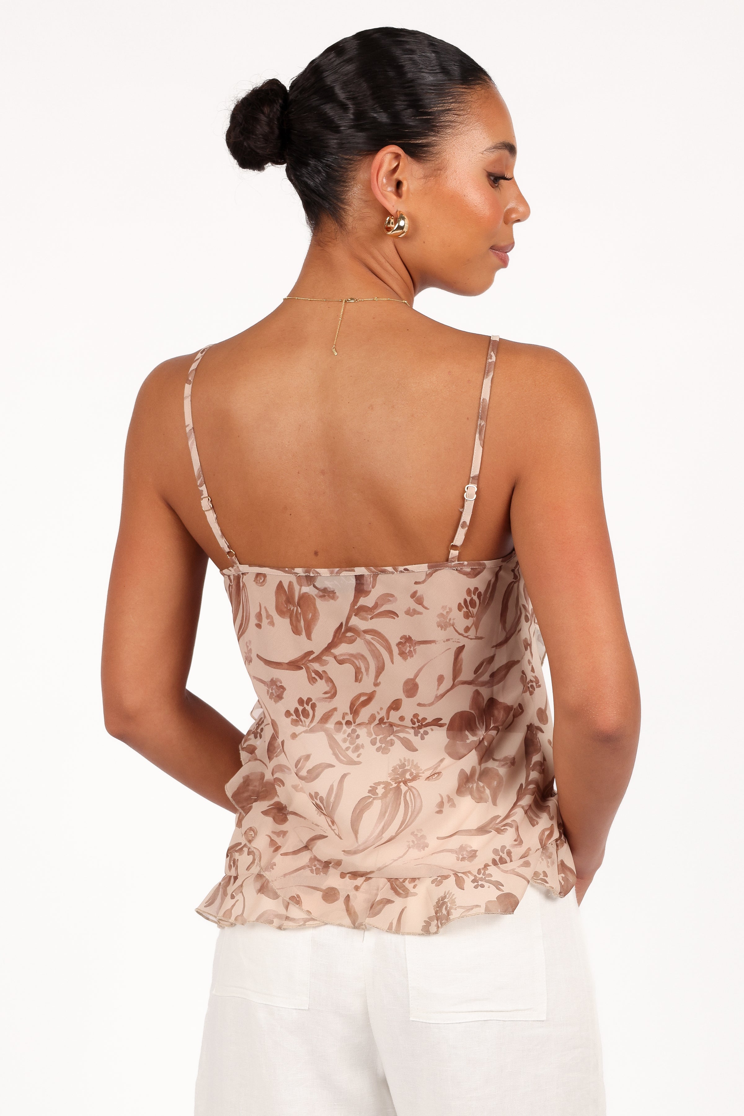 TOPS Gabrielle Ruffle Top - Wild Orchid