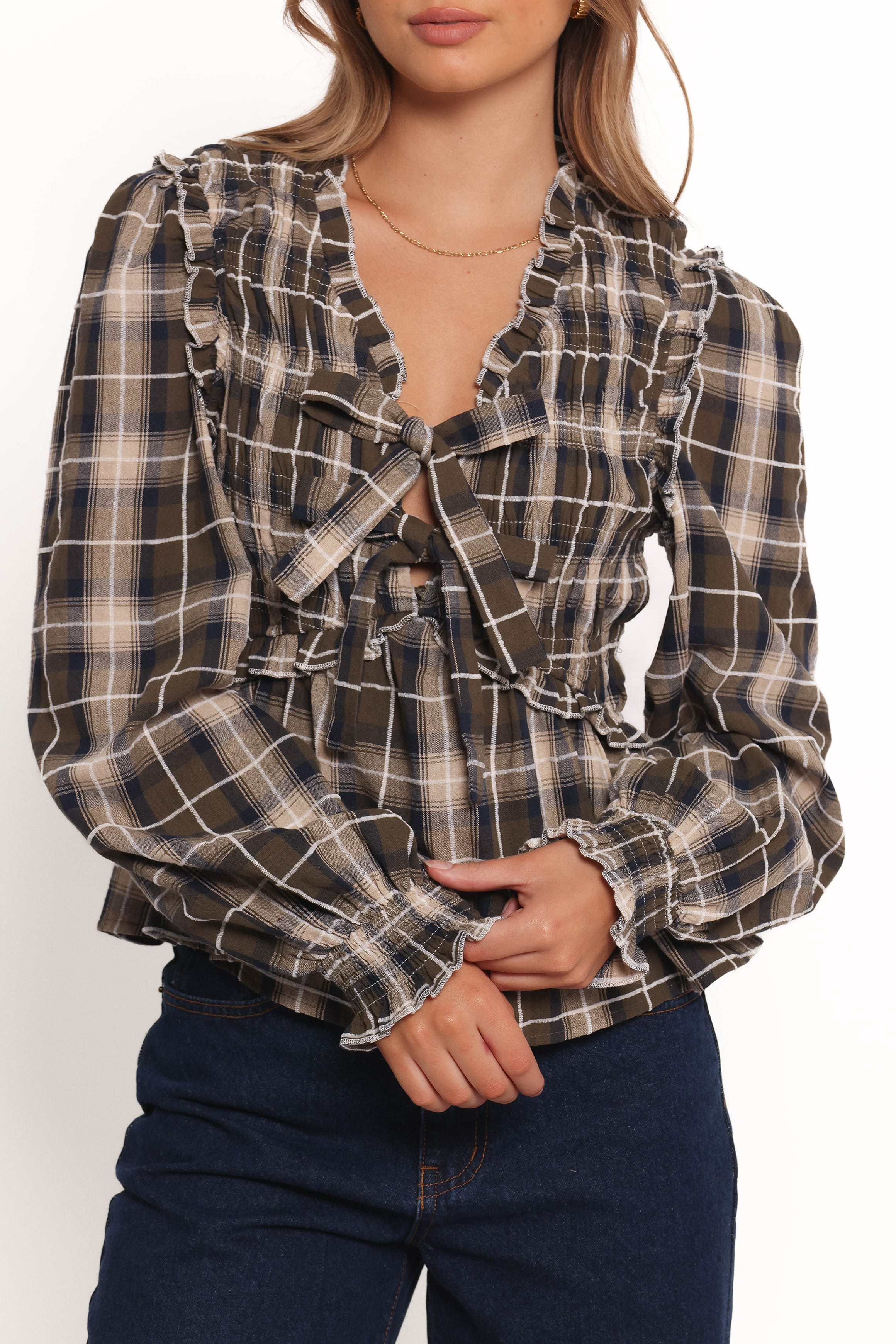 TOPS Grayson Top - Olive