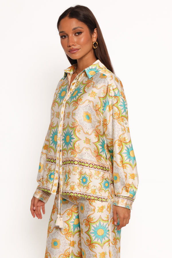 TOPS Gretel Shirt - White Multi