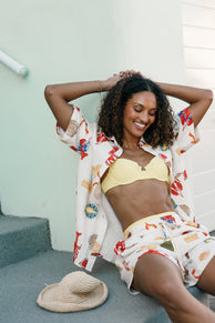 TOPS @Hampton Top - Cream Multi (Hold for 4th July)