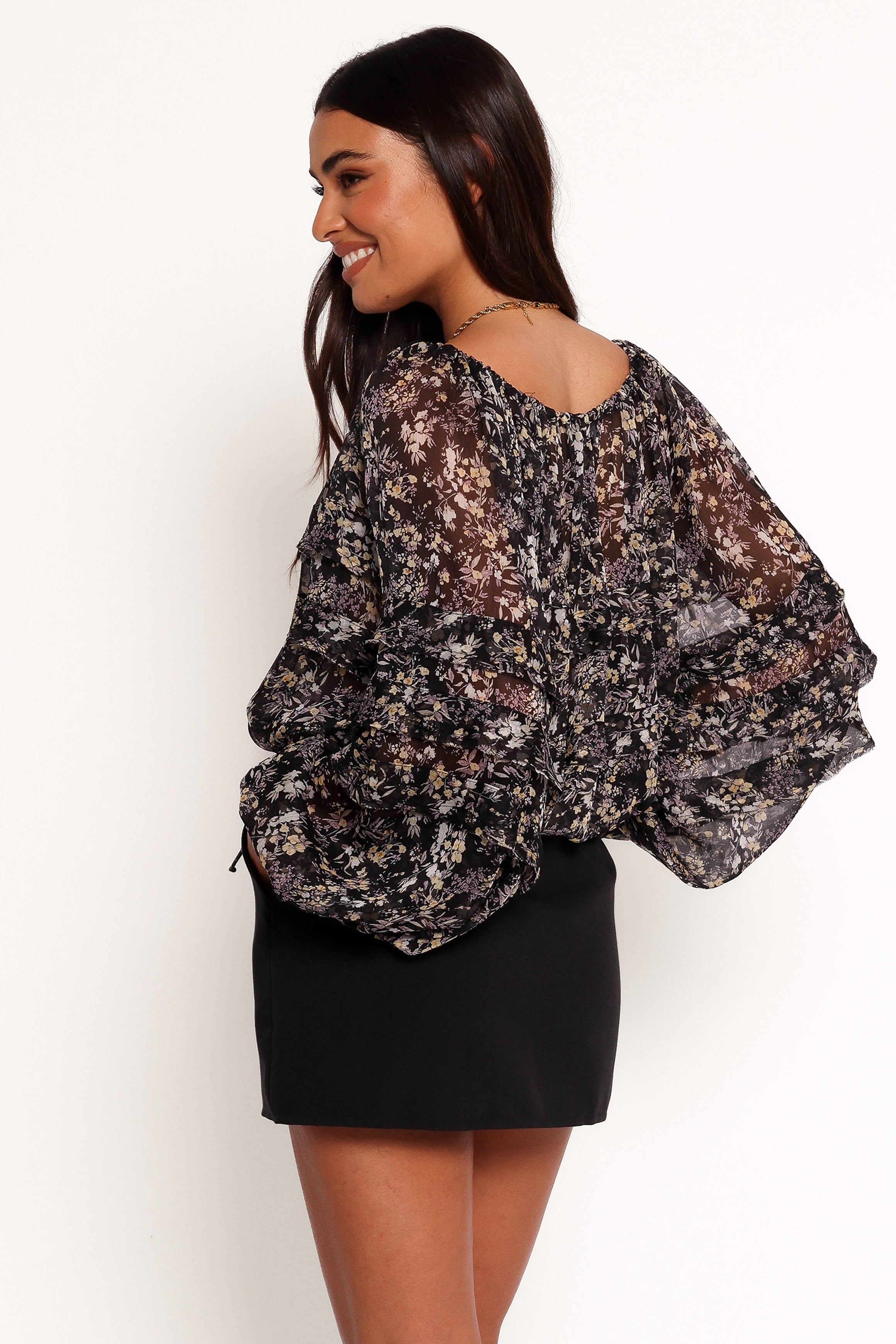 TOPS Hana Top - Black Multi