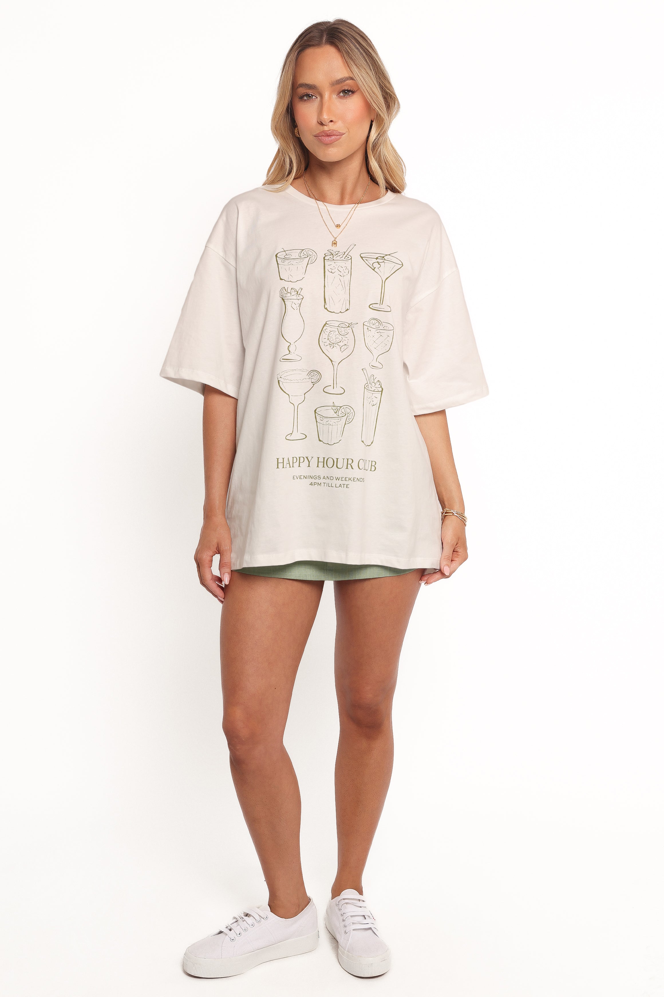TOPS Happy Hour Tee - White