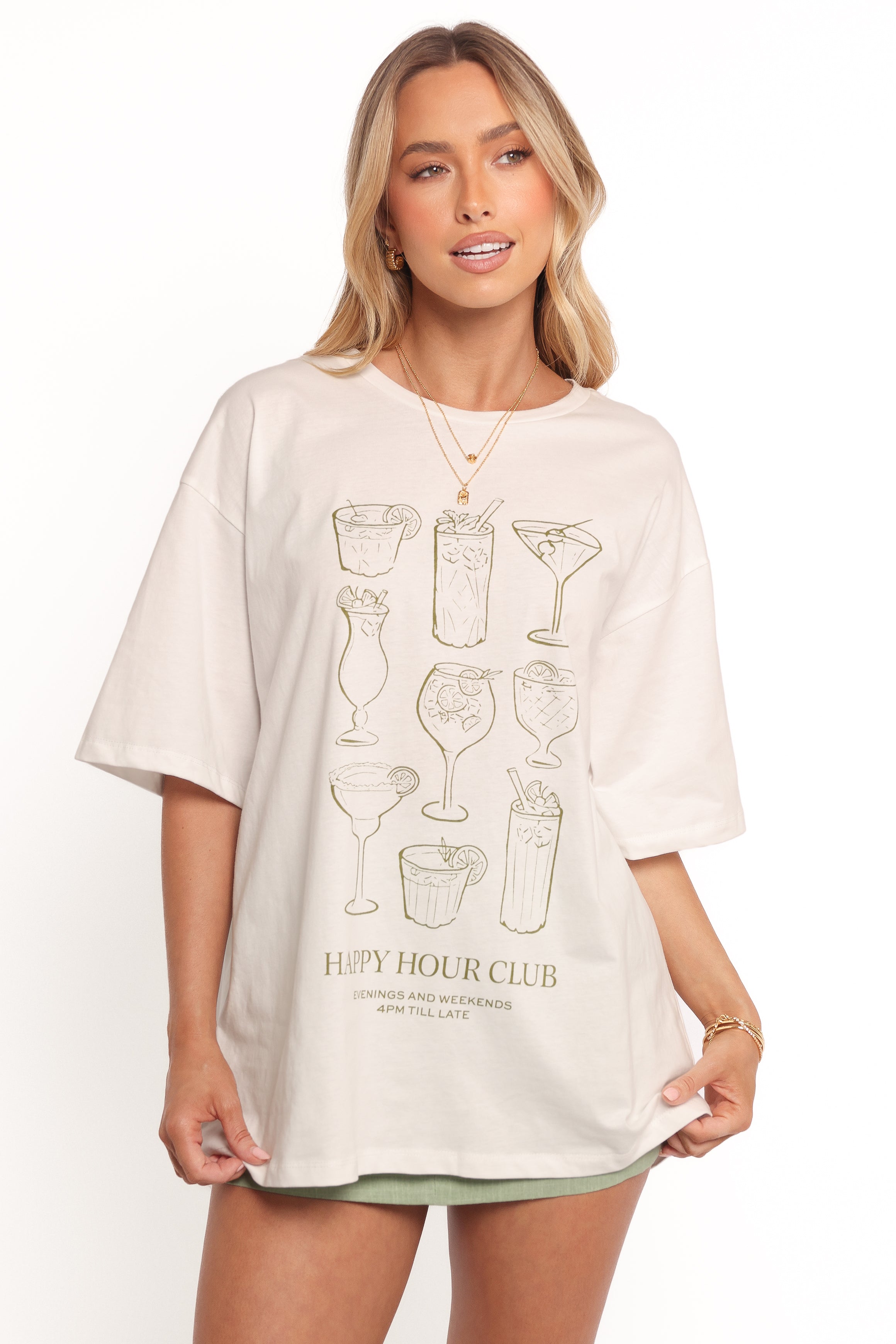 TOPS Happy Hour Tee - White