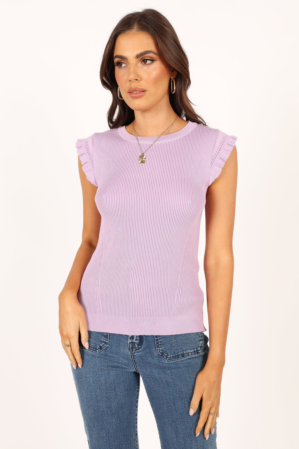 TOPS @Henderson Knit Top - Lilac