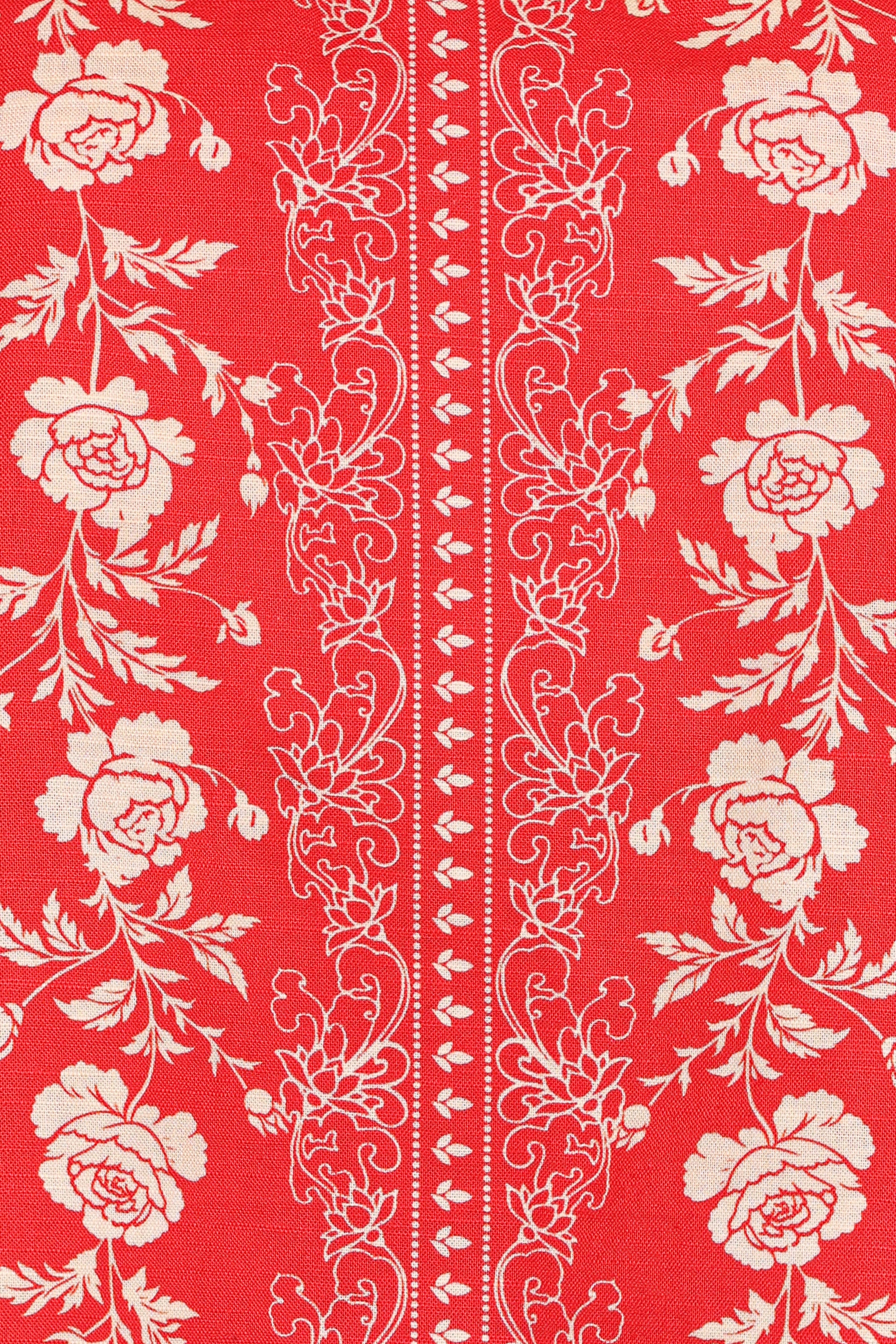TOPS Ilara Strapless Top - Red Floral