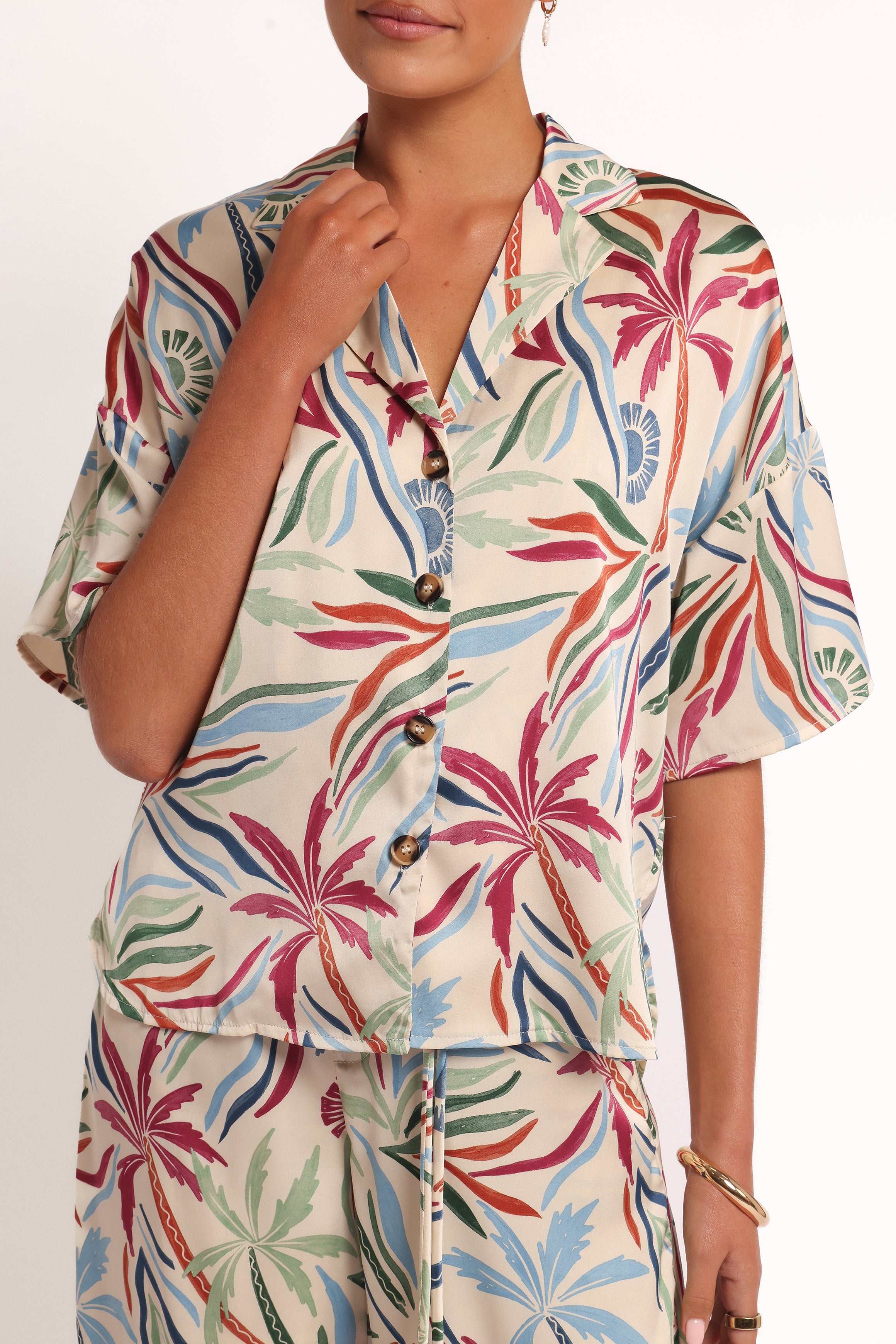TOPS Illoura Short Sleeve Shirt - Tahitian Tide