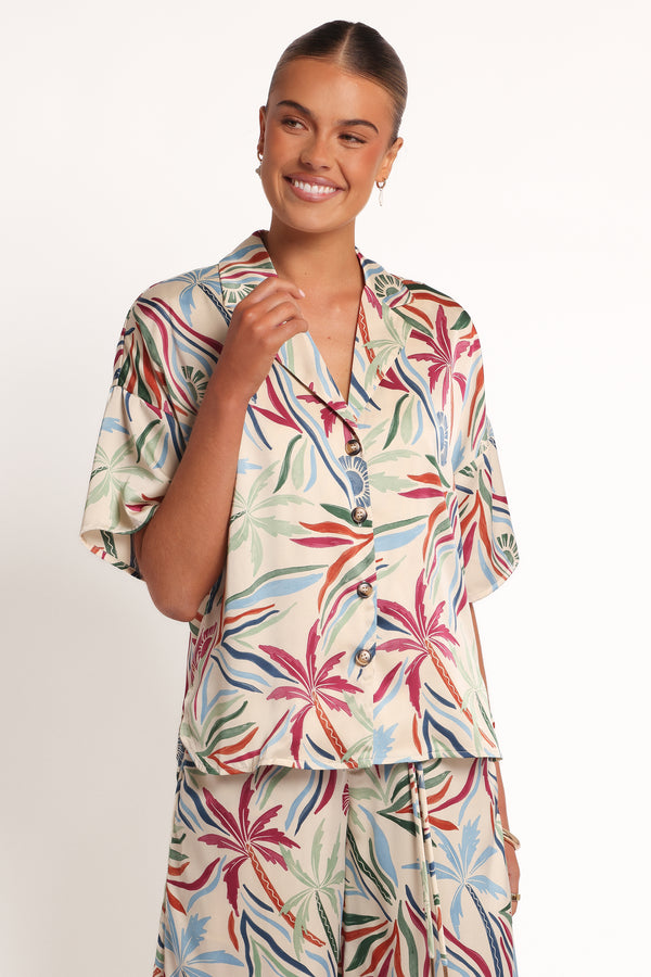 TOPS Illoura Short Sleeve Shirt - Tahitian Tide