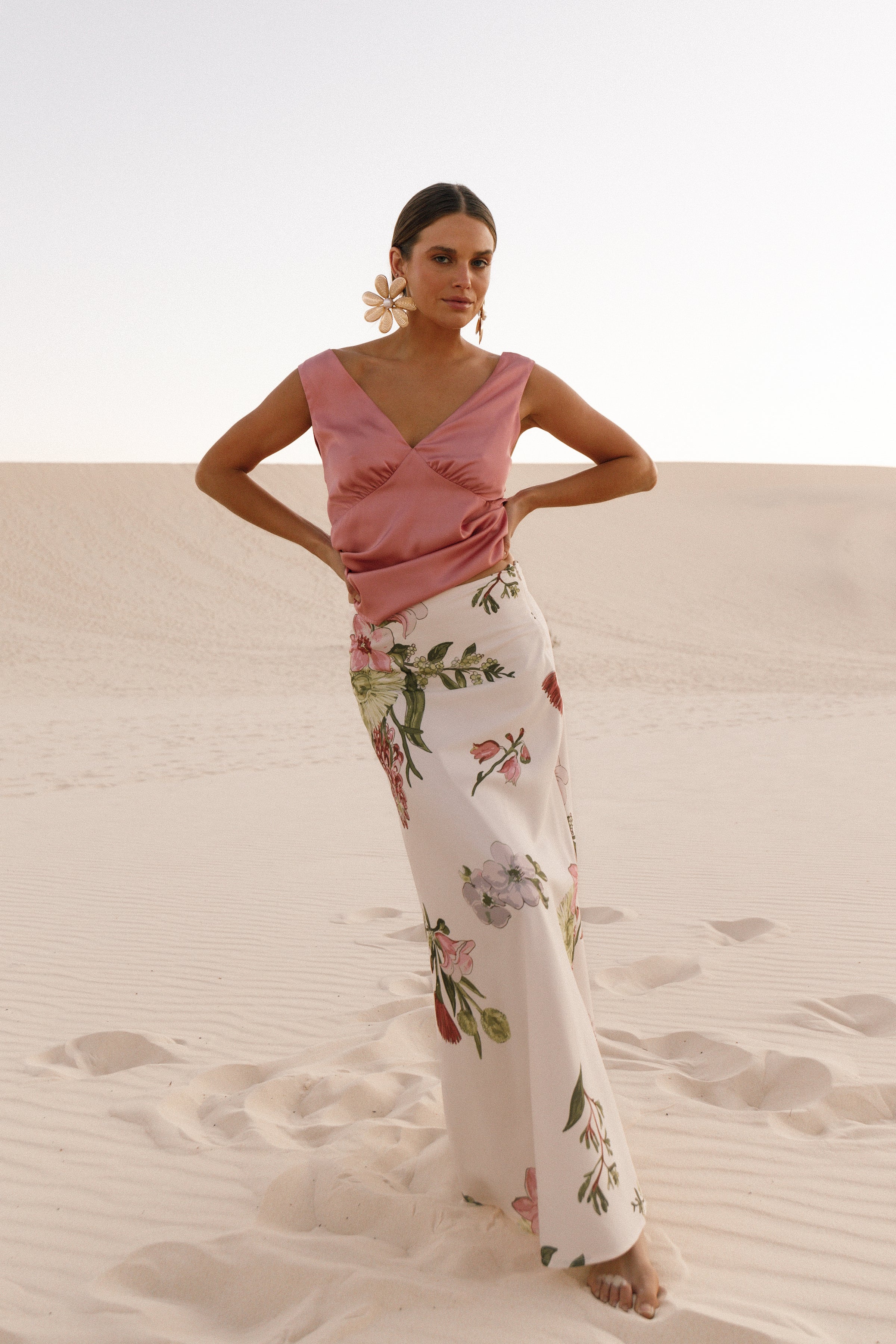 TOPS Ivy Top - Rosewood