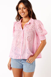 TOPS @Janelle Top - Pink
