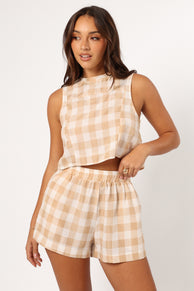 TOPS @Jemmy Top - Beige Check