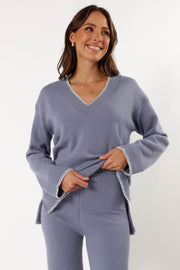 TOPS @Josslyn Sweater - Grey (Hold for Cool Beginnings)