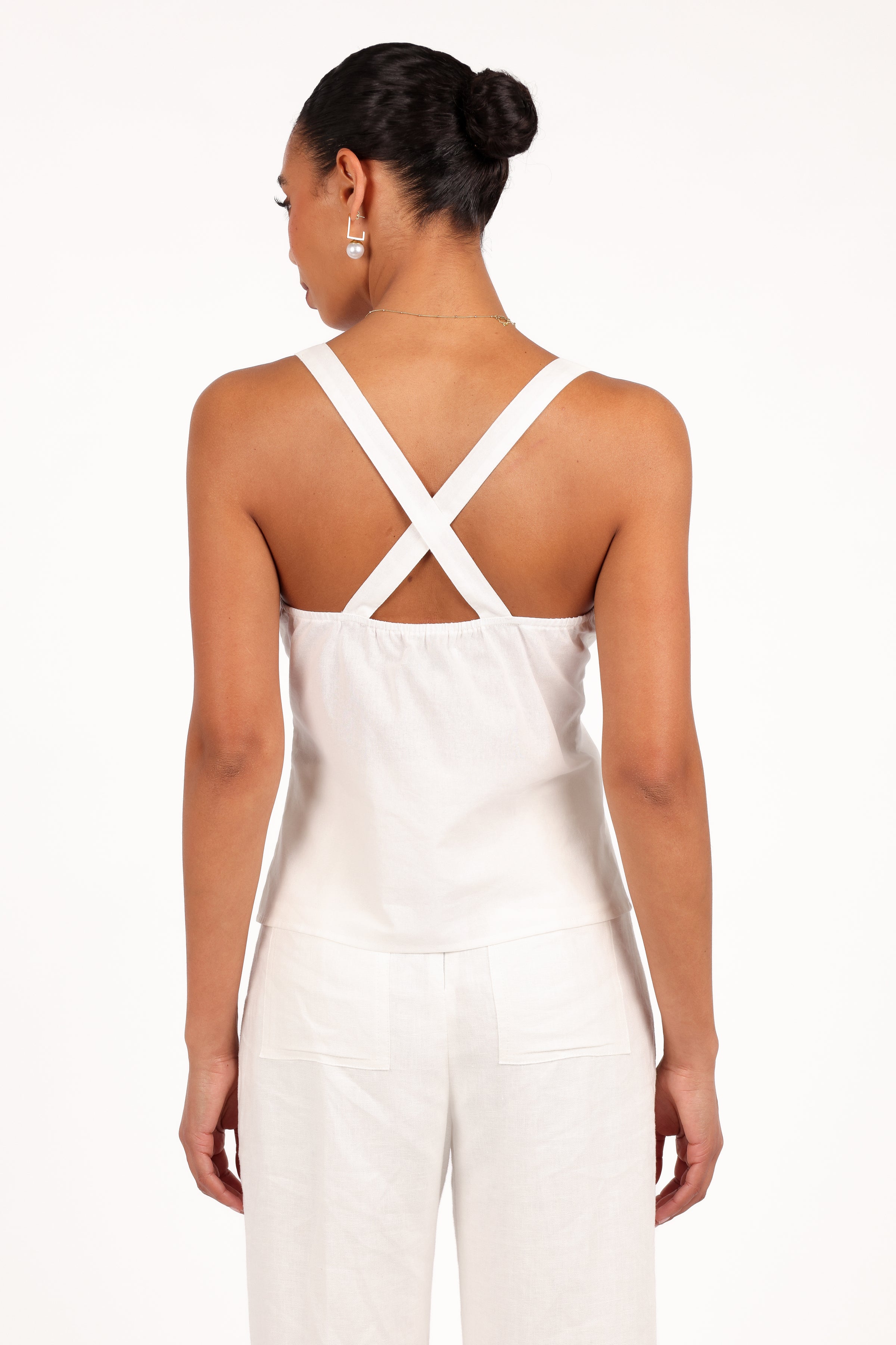 TOPS Juliette Top - Cloud White