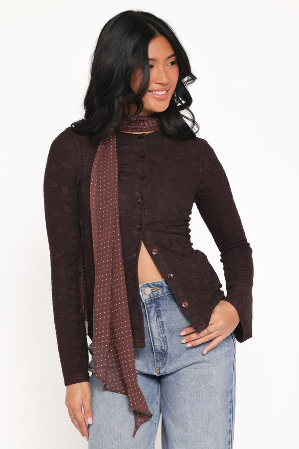 TOPS Juno Top - Brown