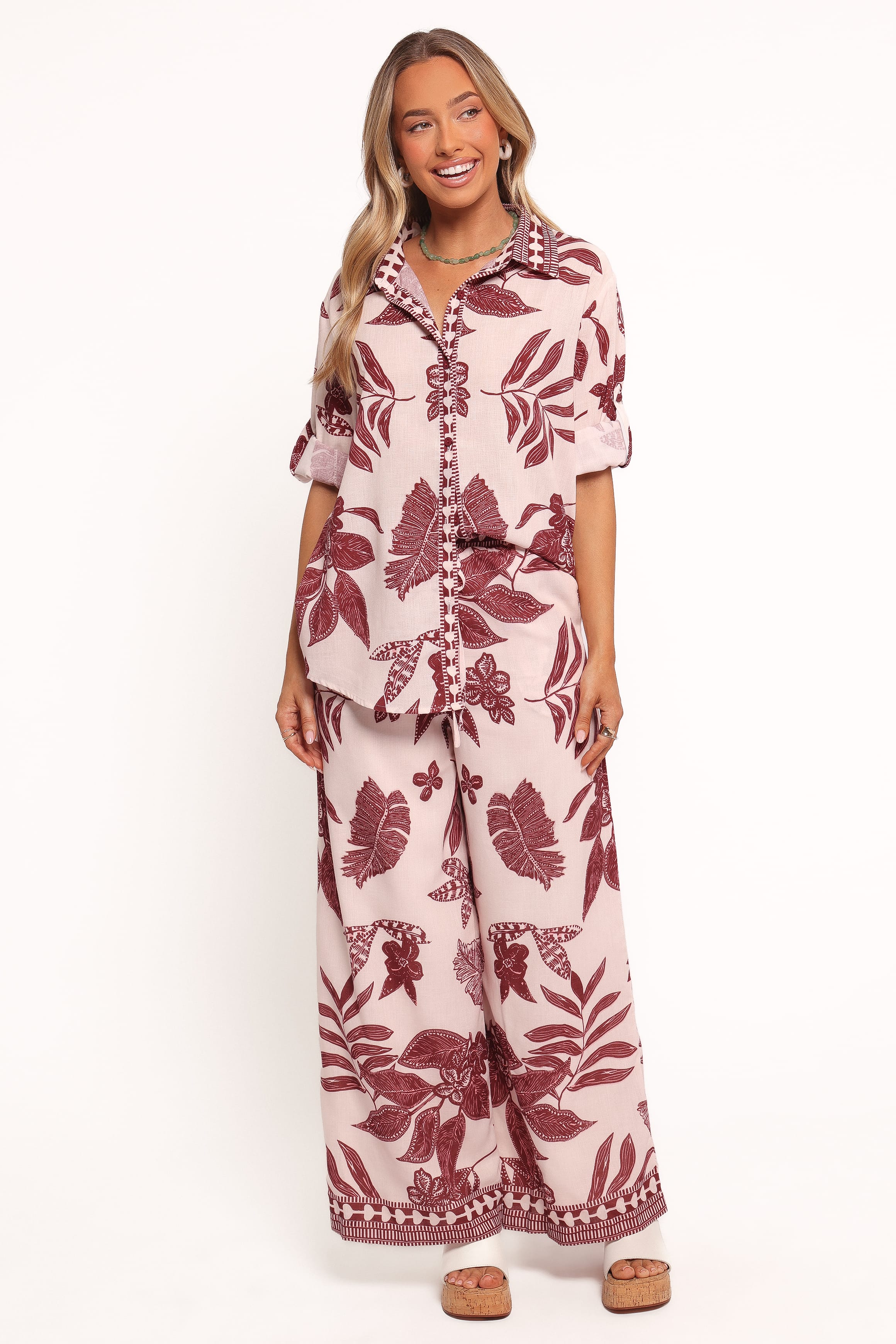 TOPS Karva Top - Leaf Print