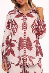 TOPS Karva Top - Leaf Print