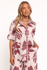 TOPS Karva Top - Leaf Print