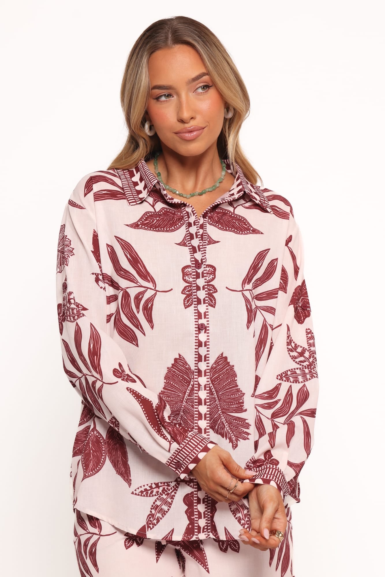 TOPS Karva Top - Leaf Print