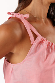 TOPS @Keene On Shoulder Top - Pink