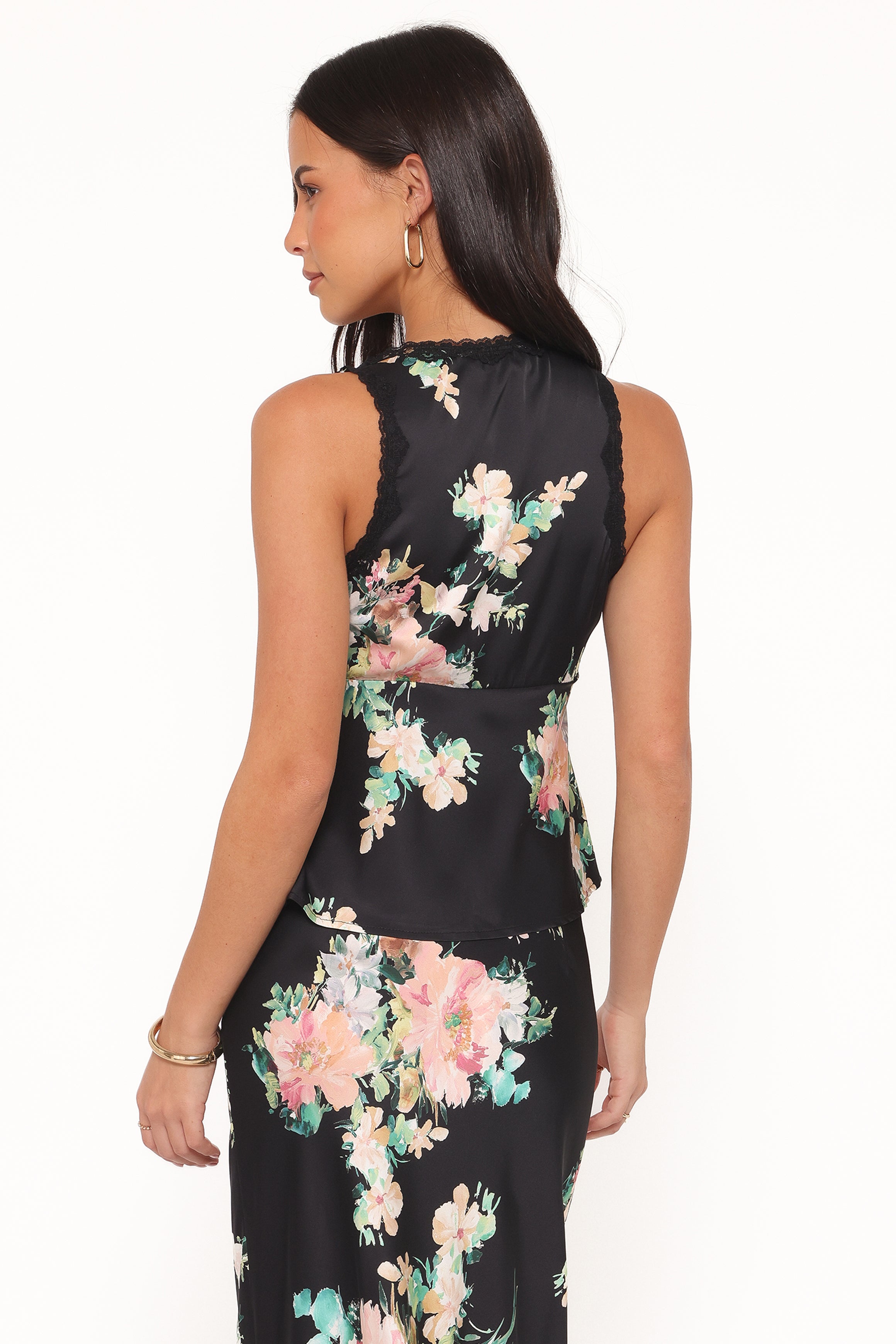 TOPS Kelso Top - Black Floral