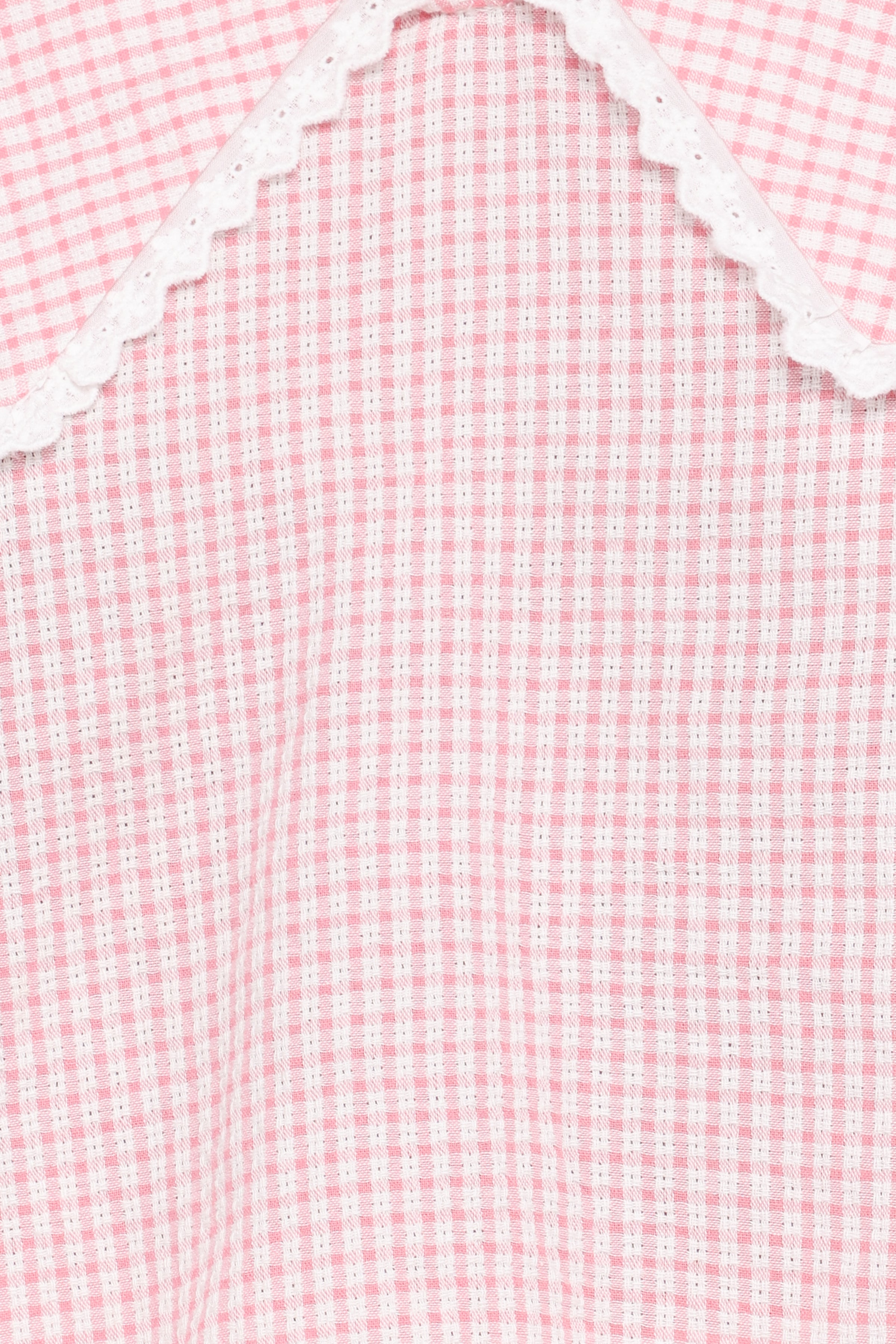 TOPS Kenna Long Sleeve Top - Pink Gingham