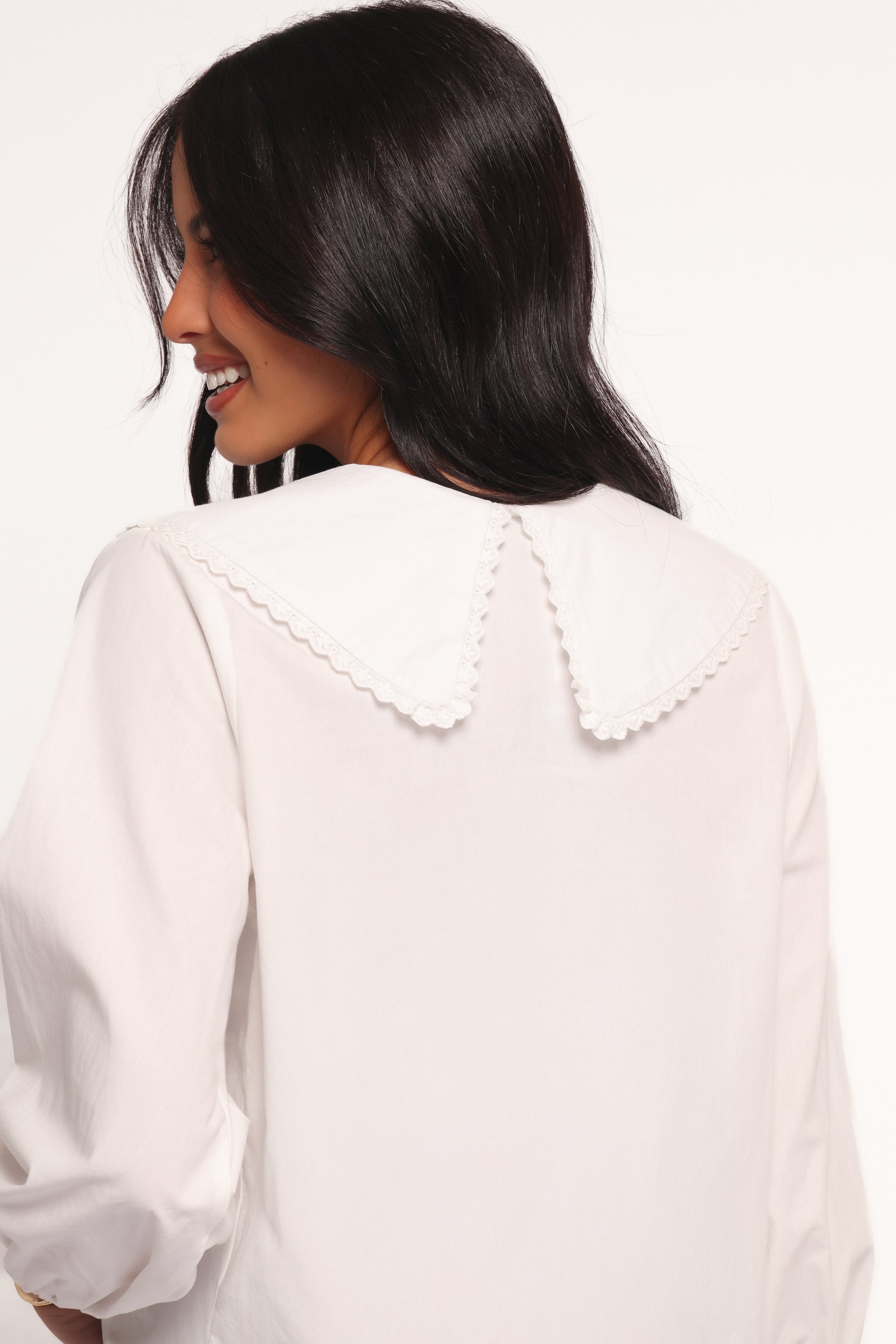 TOPS Kenna Long Sleeve Top - White