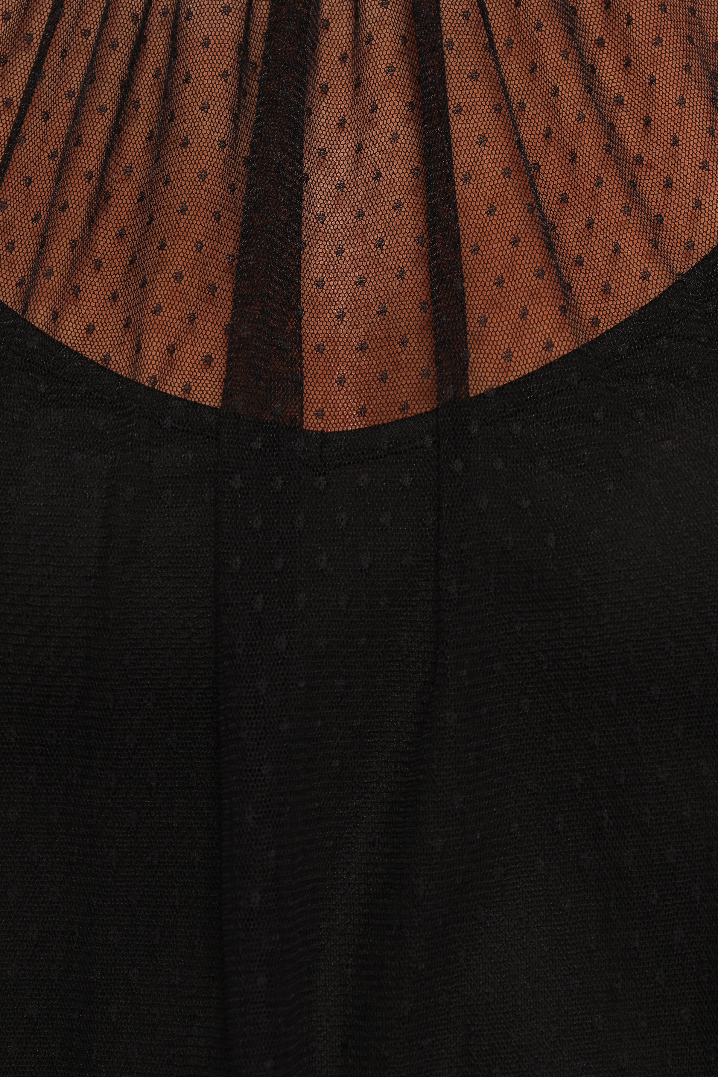 TOPS Kory Sheer Top - Black
