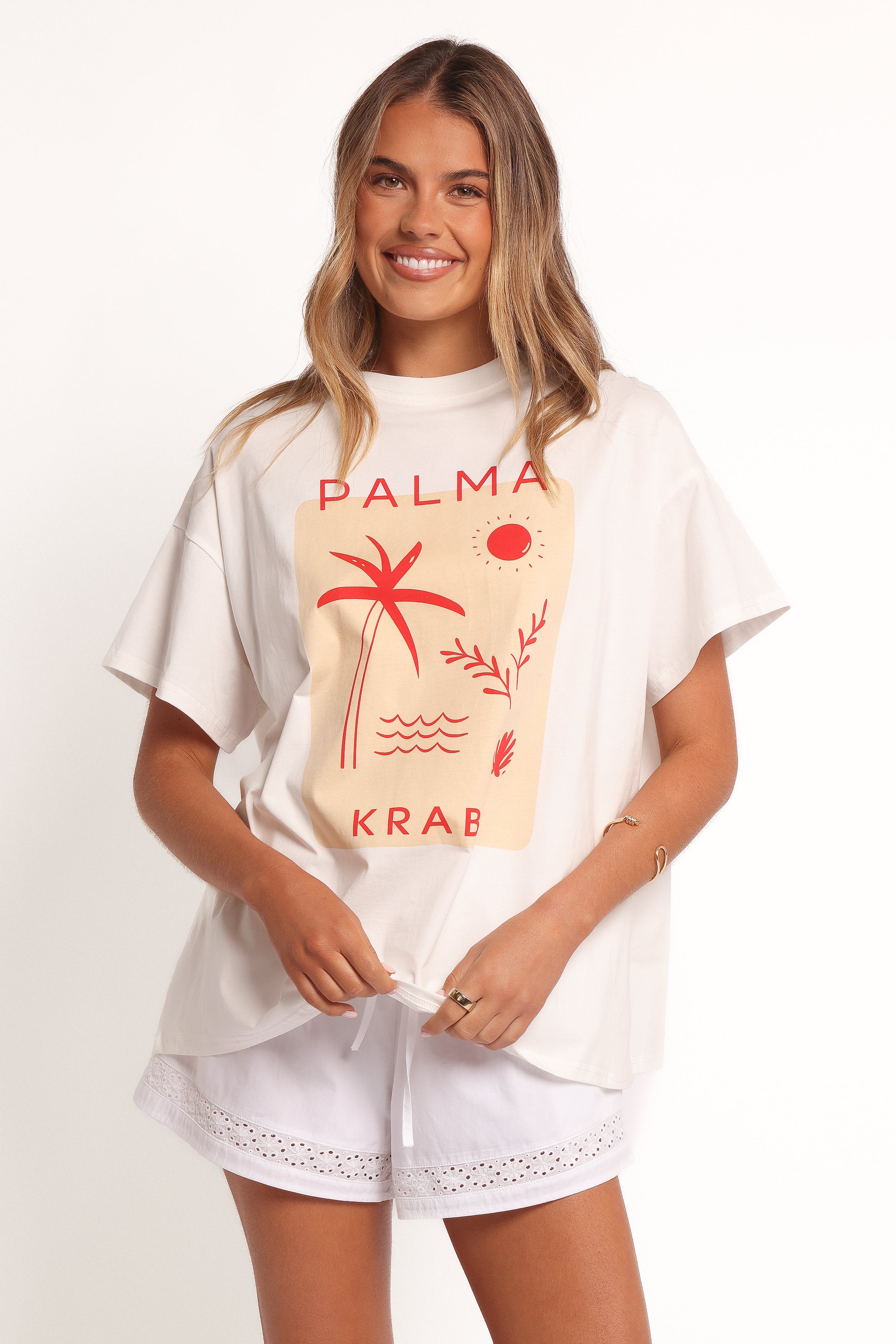 TOPS Krabi Beach Graphic Tee - White