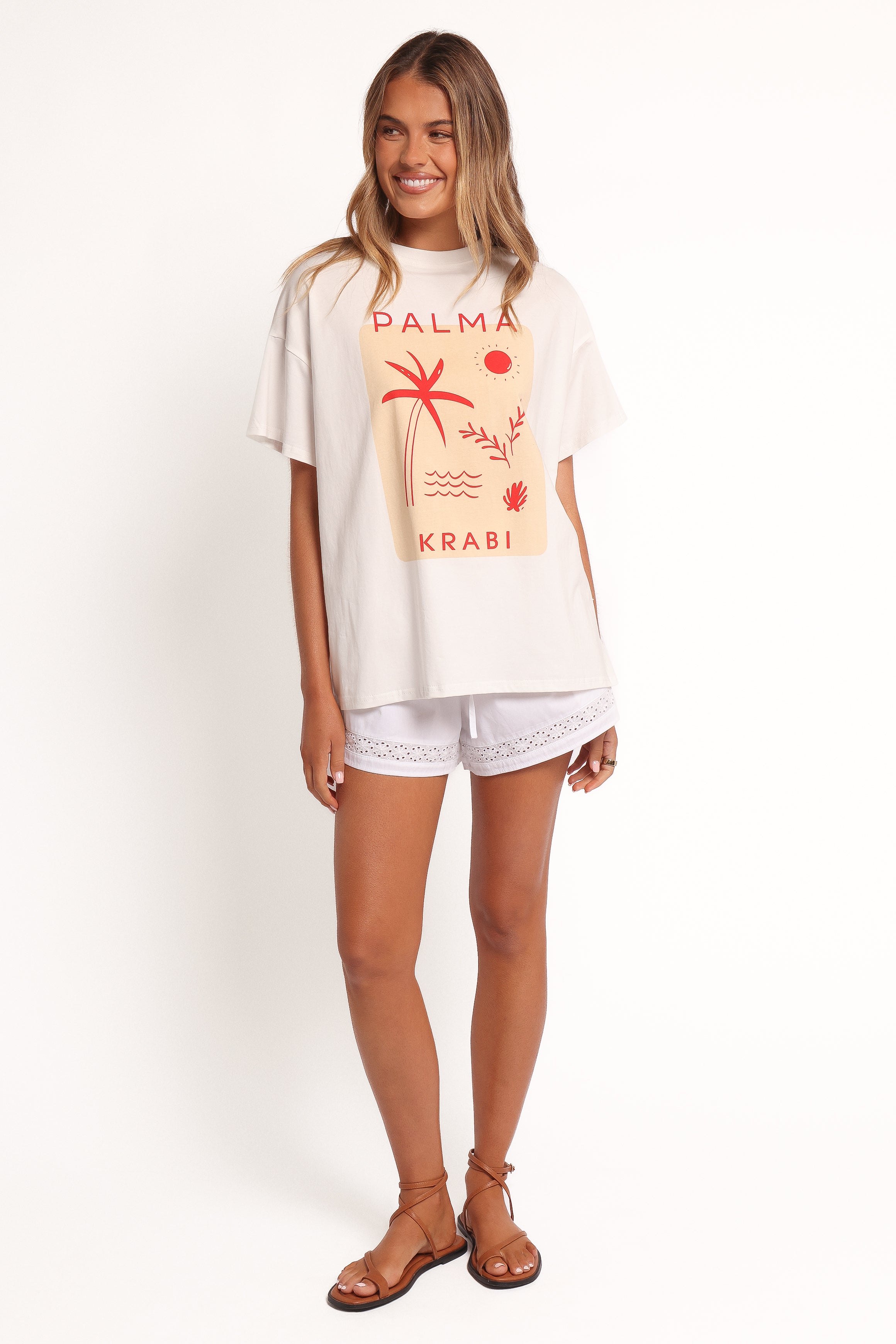 TOPS Krabi Beach Graphic Tee - White