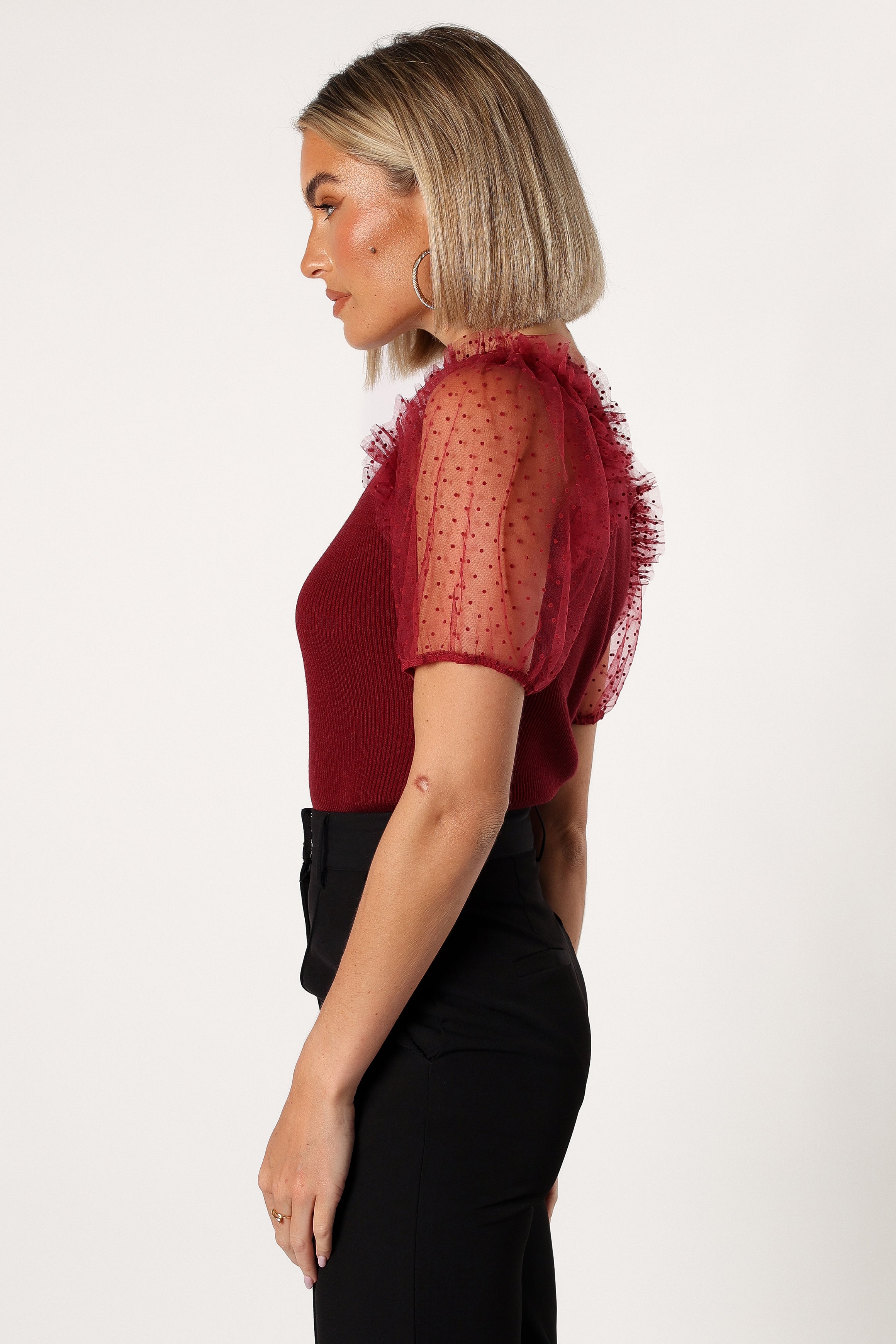 TOPS @Kristen Bodysuit - Burgundy