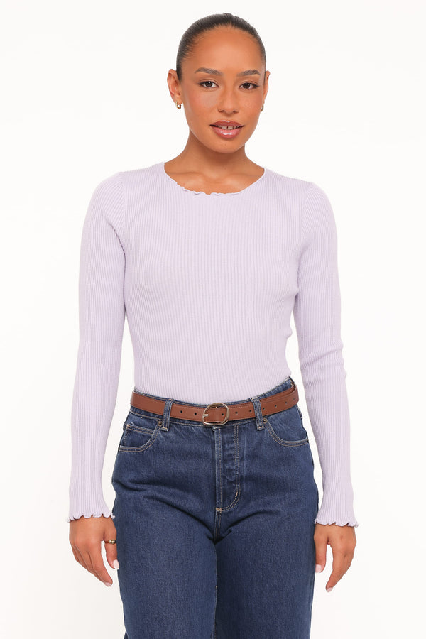TOPS Kya Knit Top - Lavender
