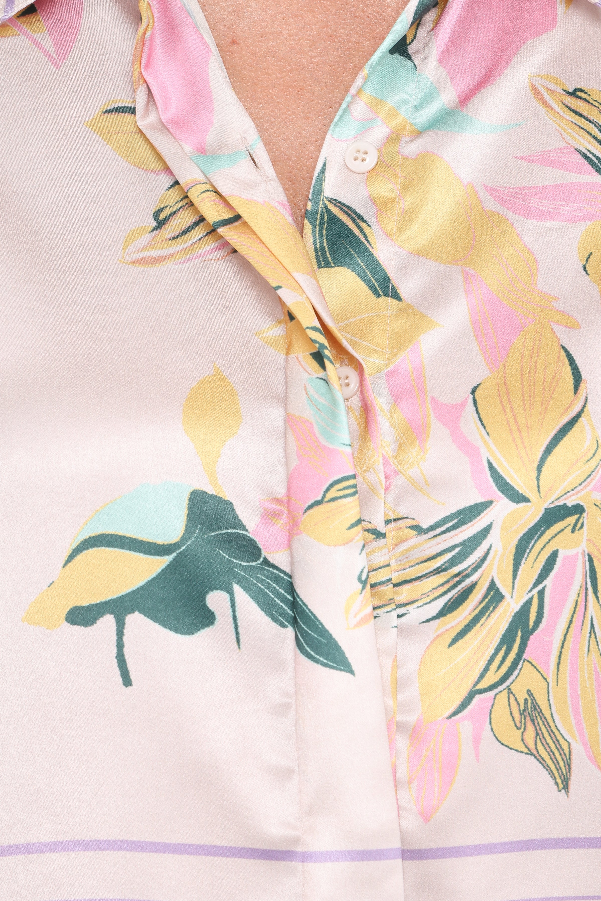 TOPS Lara Shirt - Lavender Print