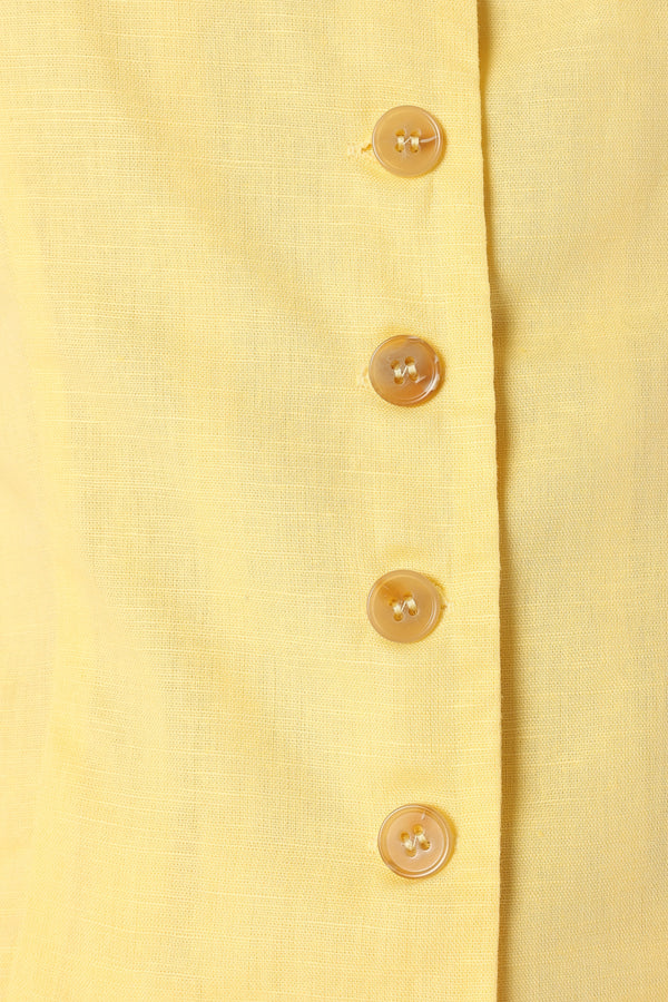 TOPS @Laurent Button Through Top - Butter Yellow