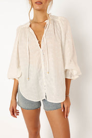TOPS @Layana Blouse - White