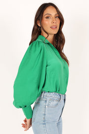 TOPS @Lenora Shirt - Green