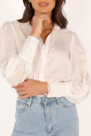 TOPS @Lenora Shirt - White