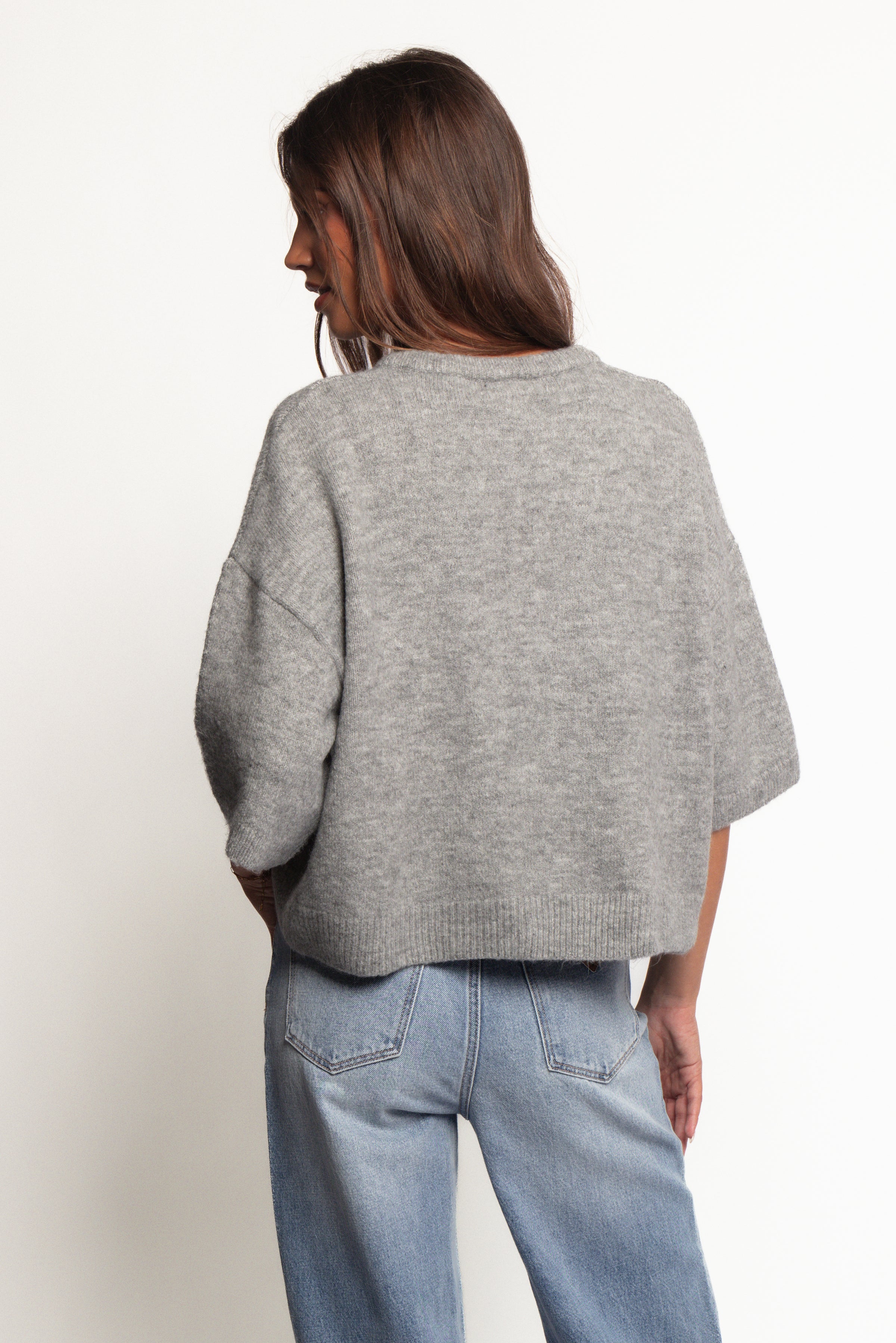 TOPS Lilith Knit Top - Grey