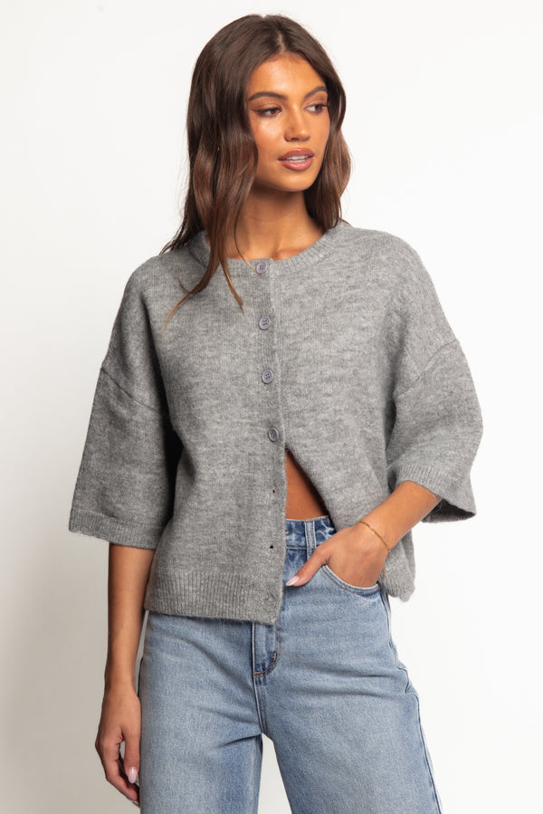 TOPS Lilith Knit Top - Grey