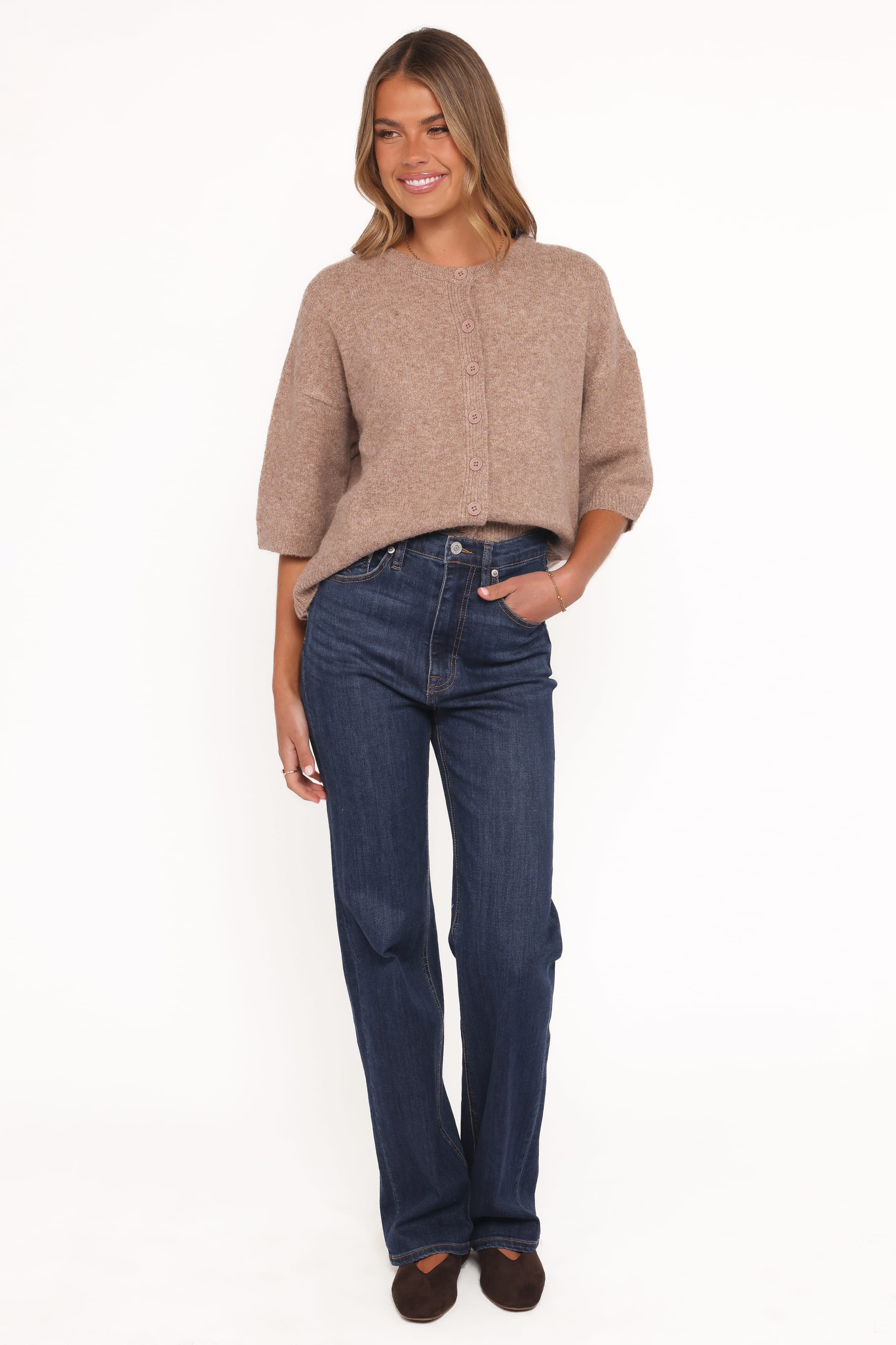 TOPS Lilith Knit Top - Mocha